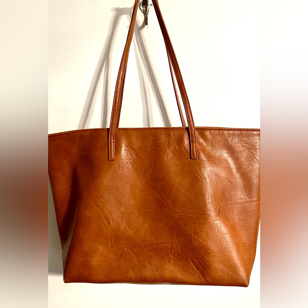Montana West Tan Faux Leather Tote - Picture 3 of 8